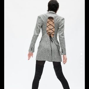 Zara Houndstooth Blazer Dress size L